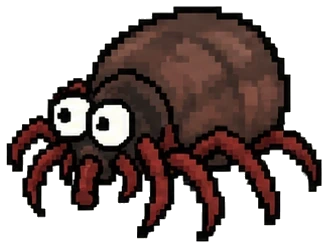 the tick at its current depth