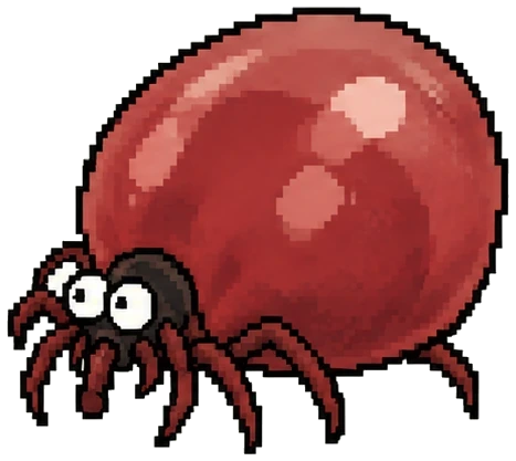 the last tick, pulled out fat and red